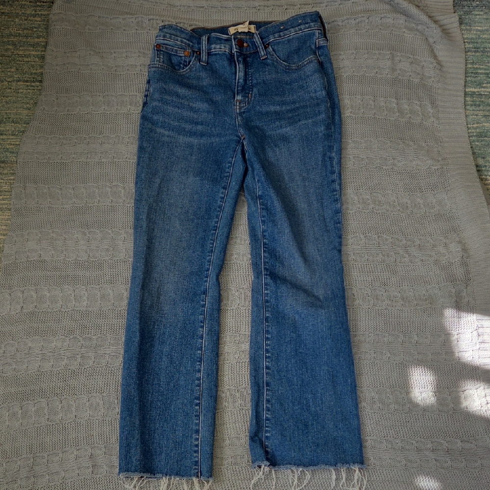 Madewell Kick-Out Crop Mid-rise Jeans 26